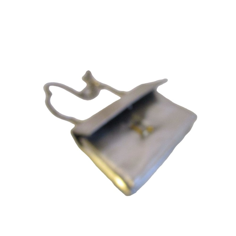 *Stunning Vintage Gold Metallic Boxy Evening Shoulder Bag - Picture 8 of 9